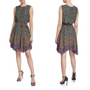 NWT Rebecca Taylor Louisa Mix Floral Silk Dress